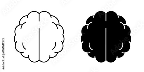brain icon. brain icon set