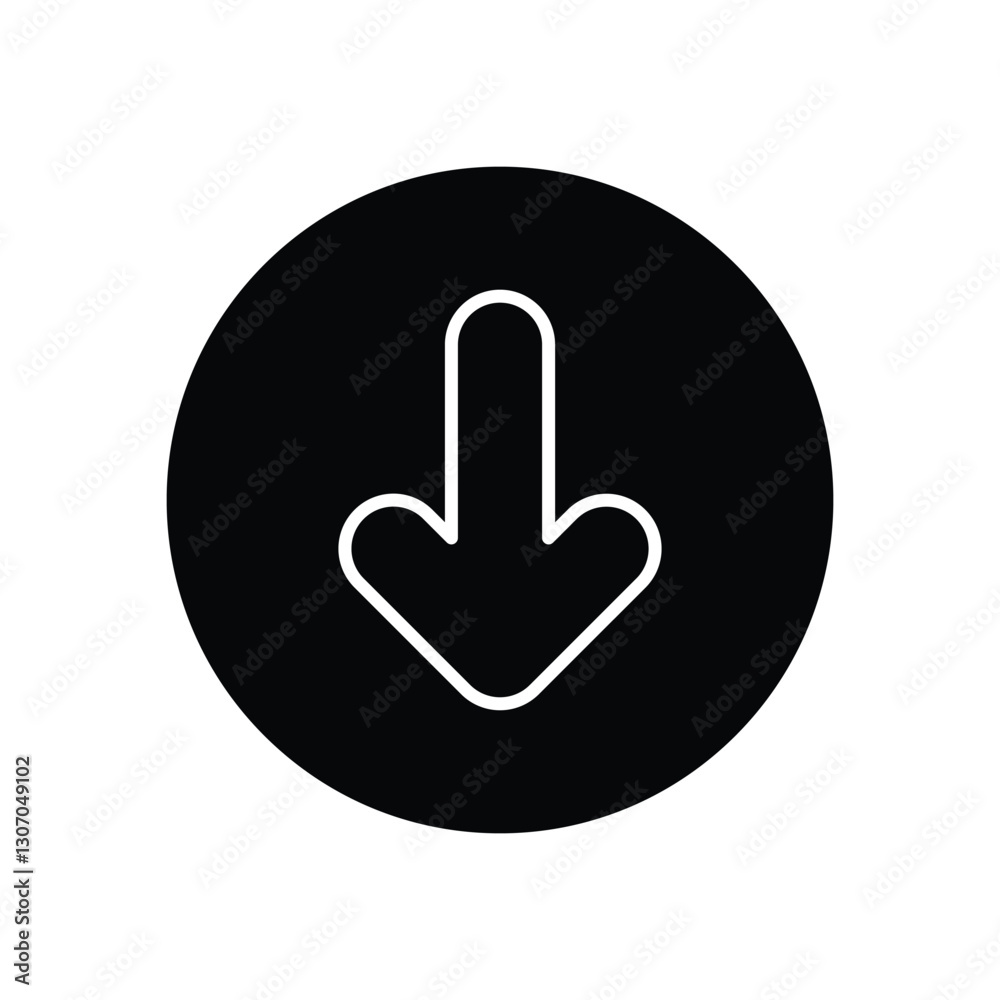 Down Arrow stock illustration Down Arrow stock illustration