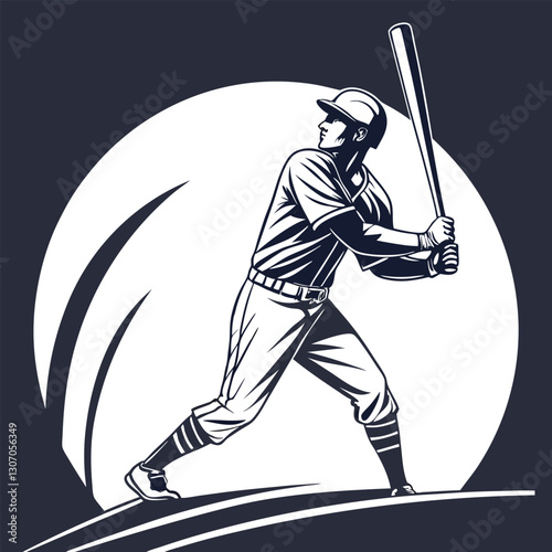 baseball player hitting ball