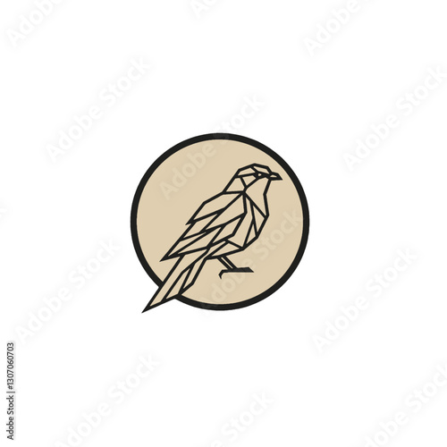 Low Poly Bird Icon