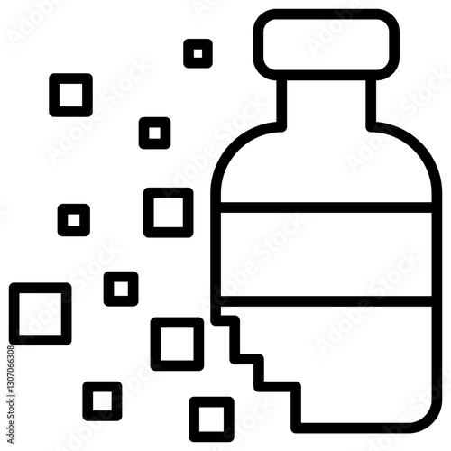 Microplastics Outline Icon