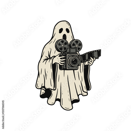 Ghost Filmmaker Illustration