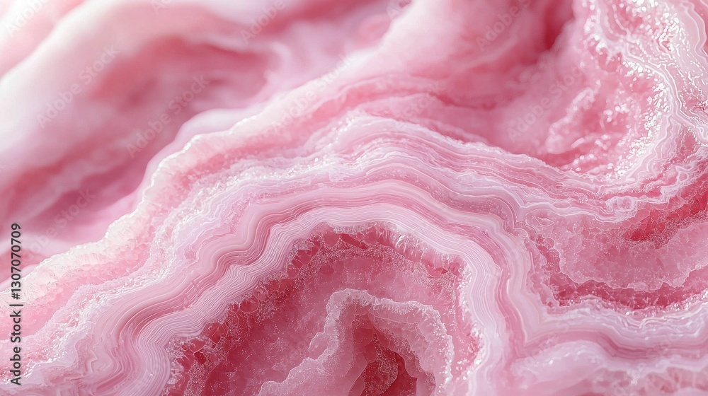 Pink mineral rock texture close-up