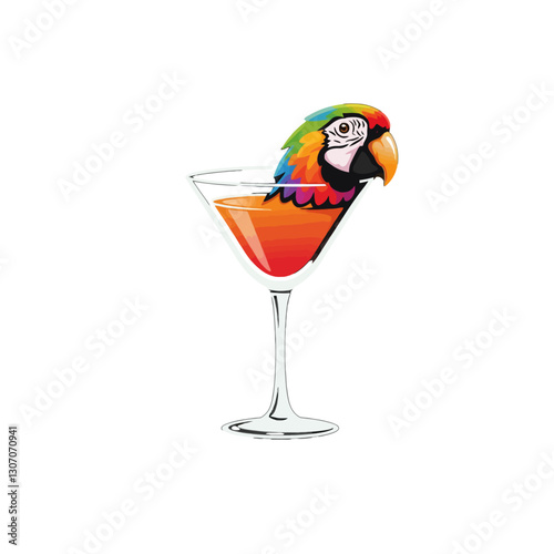Tropical Parrot Martini