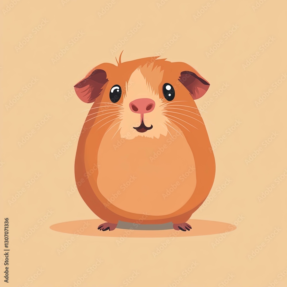Vector of a guinea pig. Vector of a guinea pig.