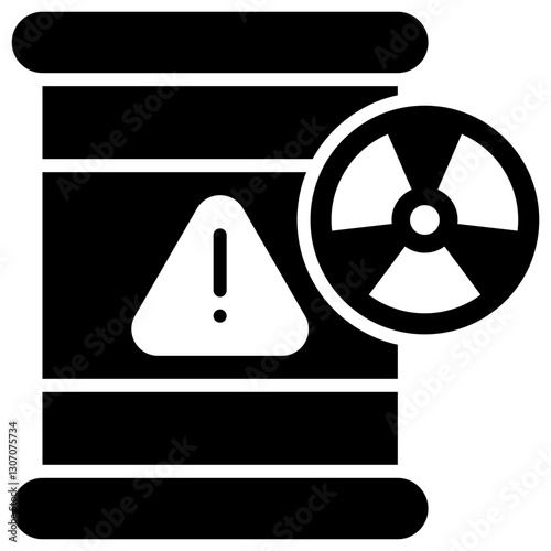 Chemical Waste Glyph Icon