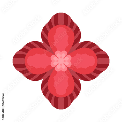 red dahlia flower icon