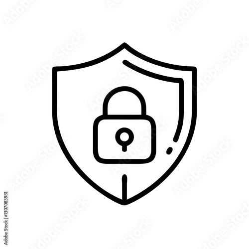 Safety, security, protection thin line icons. For website marketing design, logo, app, template, ui, etc. Vector illustration.  Set of lock icons. Illustrations depicting various types of locks.
