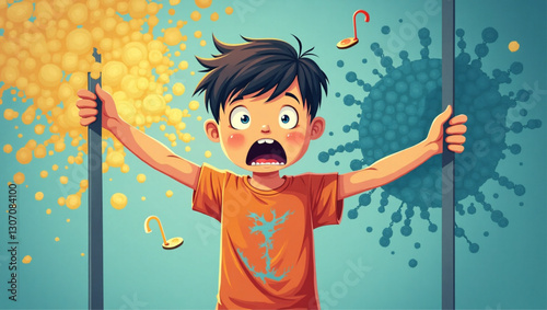 Young Boy's Creativity Hindered by Mental Barriers and Fears