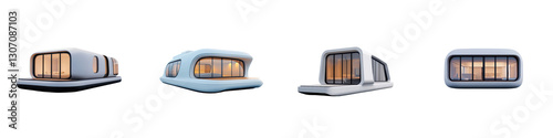 Innovative and Eco Friendly Futuristic Self Driving Autonomous Mobility Capsules Designed for Efficient and Sustainable Urban Transportation Solutions