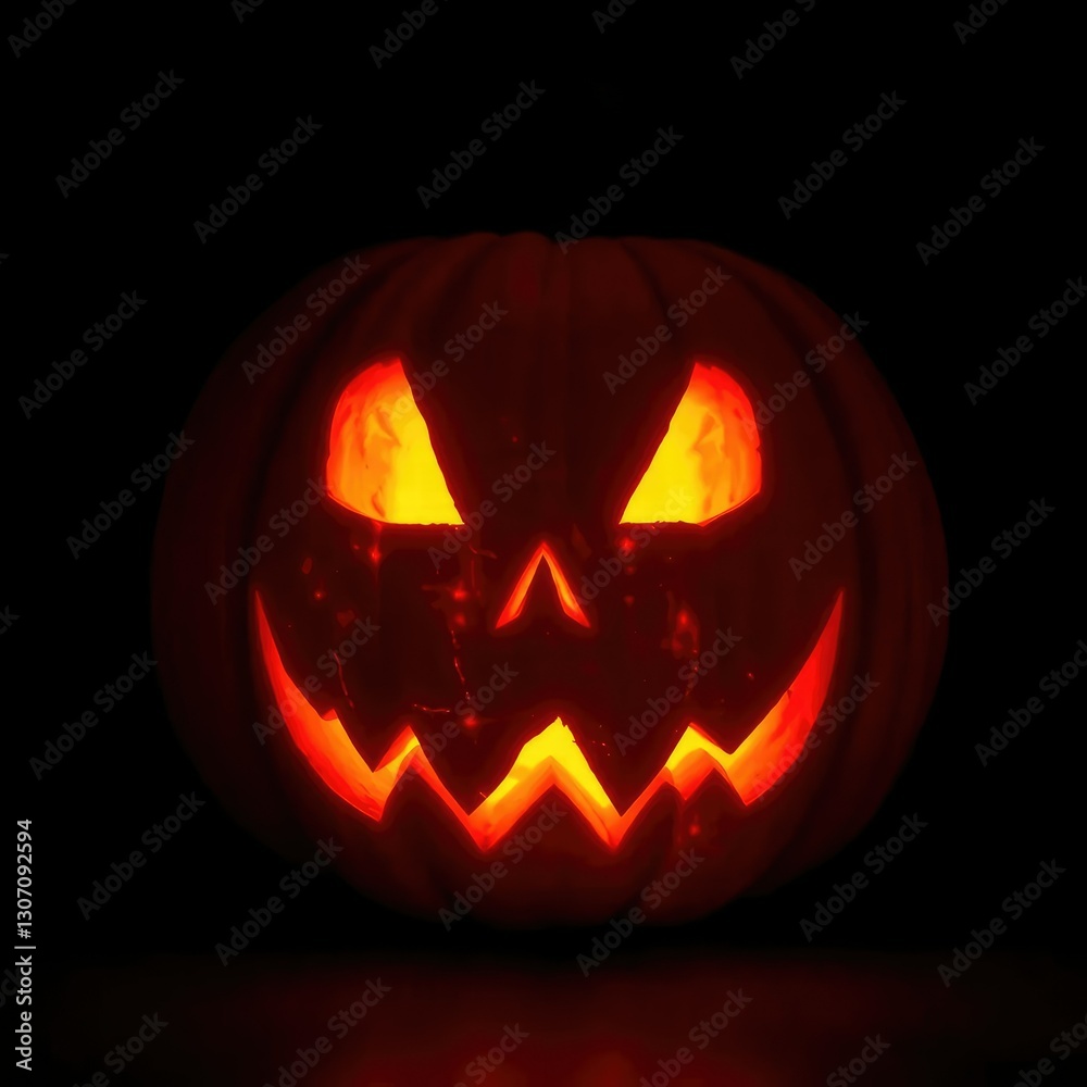 Carved pumpkin with a spooky glow on dark background, haunted, pumpkin, spooky Carved pumpkin with a spooky glow on dark background, haunted, pumpkin, spooky