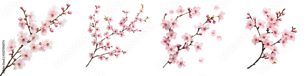 Gorgeous close up view of delicate spring blossoms with soft pink petals flowering on tree branches Beautiful natural floral background in springtime with lush botanical elements Gorgeous close up view of delicate spring blossoms with soft pink petals flowering on tree branches Beautiful natural floral background in springtime with lush botanical elements