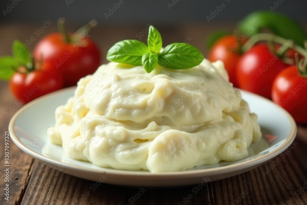 Bufala milk transformed into creamy mozzarella , mozzarella di bufala, handmade Bufala milk transformed into creamy mozzarella , mozzarella di bufala, handmade