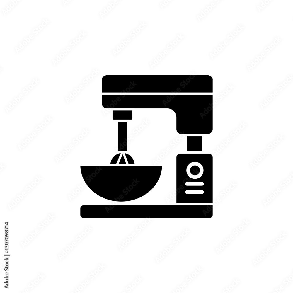 Flour mixer glyph icon Flour mixer glyph icon