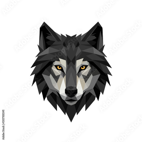 Polygonal Wolf Head