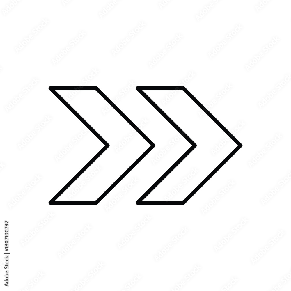 Fototapeta premium Right Arrow stock illustration