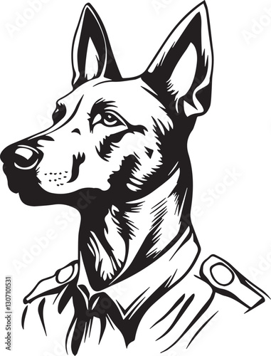 police belgian malinois dog