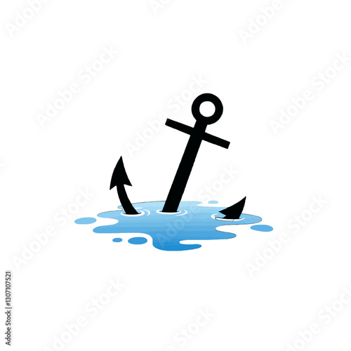 Anchor Sinking in Water