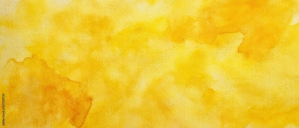 ..Abstract yellow watercolor painted paper texture background banner panorama.. ..Abstract yellow watercolor painted paper texture background banner panorama..