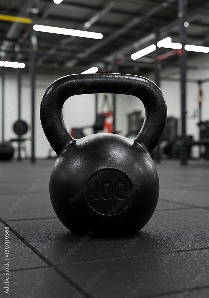 Fototapeta premium Heavy Kettlebell in Modern Fitness Center