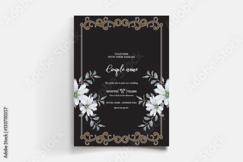 BRIDAL SHOWER FLORAL INVITATION TEMPLATE