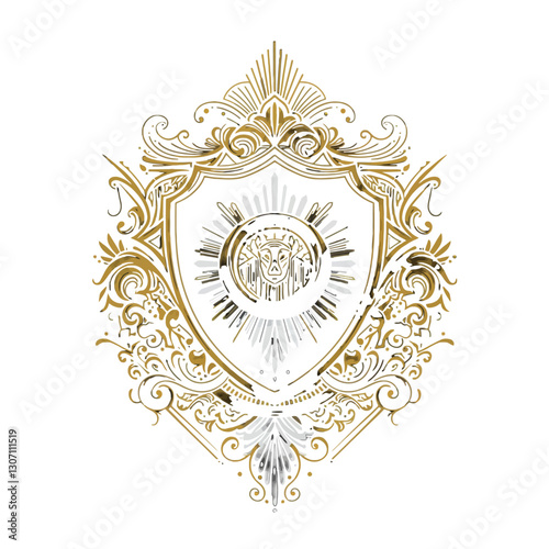 Royal Shield Emblem Logo Design