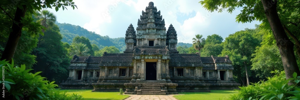 Imposing Tikal temple, weathered facade, jungle backdrop , decay, exploration, details Imposing Tikal temple, weathered facade, jungle backdrop , decay, exploration, details