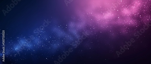 Stunning Purple and Blue Nebula Space Background with Sparkling Stars