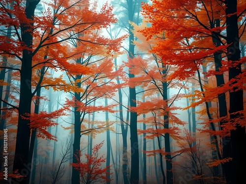 autumn trees in the park