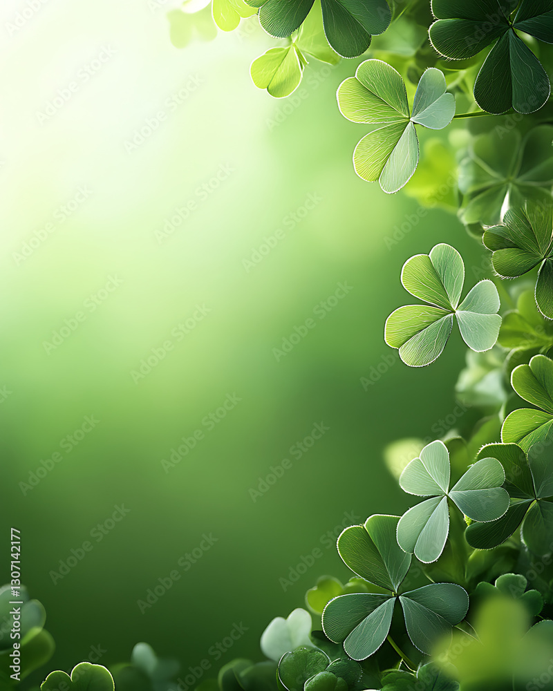 St. Patrick’s Day shamrock background St. Patrick’s Day shamrock background