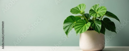 Philodendron hederaceum micans in a decorative planter, flowers not included, planter photo