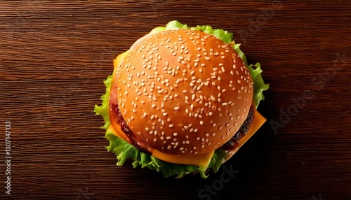 Obraz na płótnie hamburger on color background w salonie