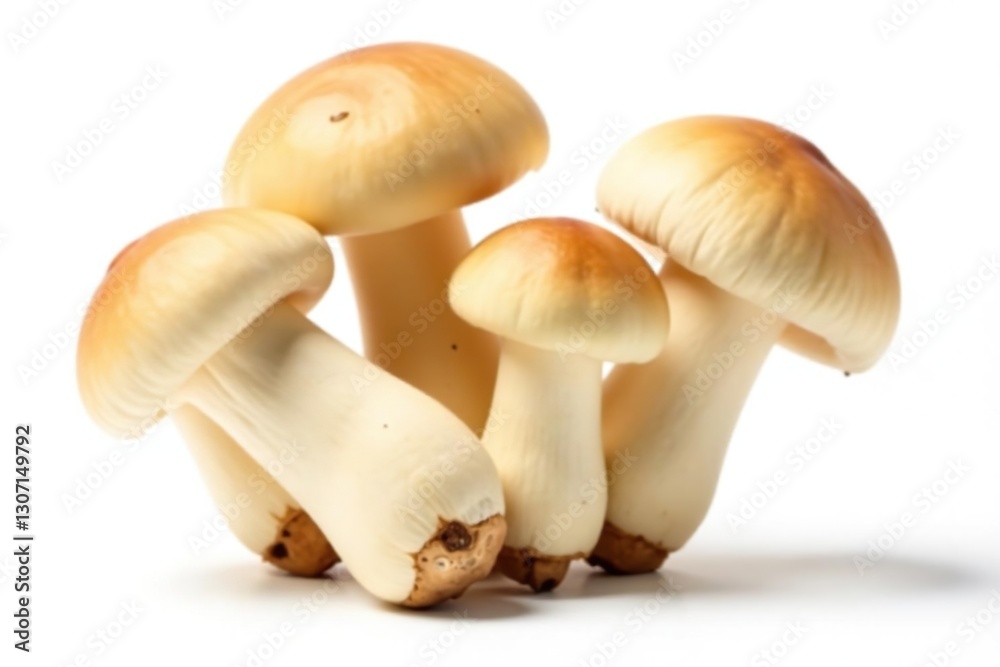 Fresh straw mushroom buds isolated on white background, fungus, background Fresh straw mushroom buds isolated on white background, fungus, background