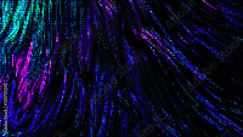 Pixelated Dot Halftone Background