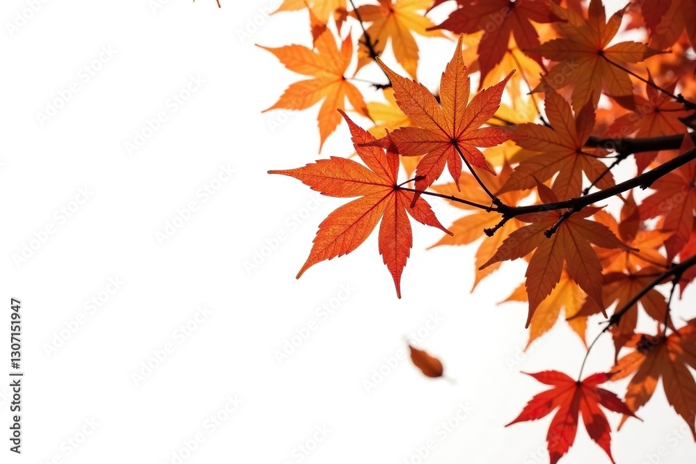 Brown tree branches with leaves isolated on white, branches, isolated Brown tree branches with leaves isolated on white, branches, isolated