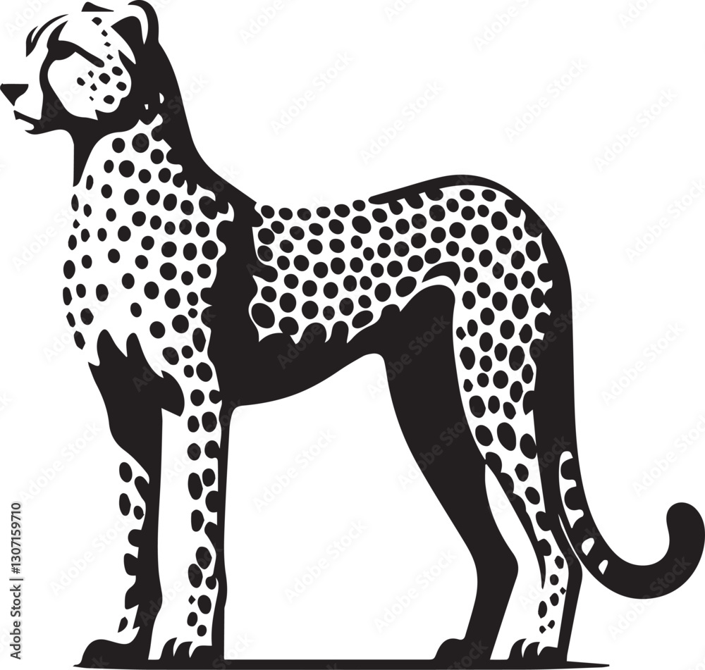 vector illustration of a cheetah, cheetah silhouette vector, cheetah logo, cheetah silhouette vector black and white full body vector illustration of a cheetah, cheetah silhouette vector, cheetah logo, cheetah silhouette vector black and white full body