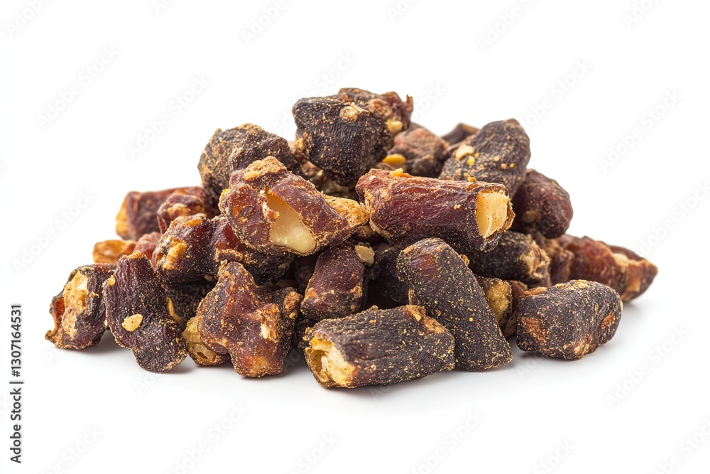 Obraz premium Five-spice roasted peanuts isolated on white background 