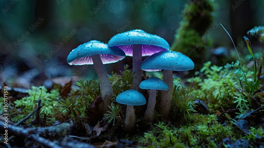 Fototapeta premium Bright and unusual spring landscapes in macro photography: dew drops, flowers, leaves, fields, and mountains revealing the stunning details of nature and its beauty.