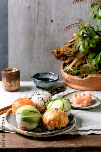Fotografía Trendy sushi balls temari