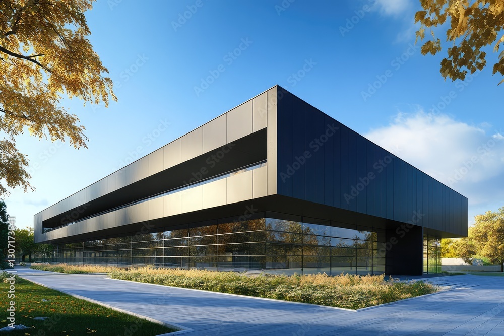Modern Concrete Hall Design. AI generated illustration. Modern Concrete Hall Design. AI generated illustration.