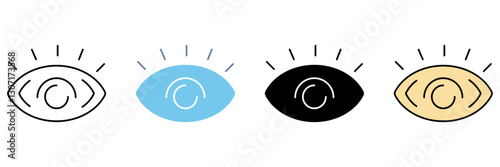 Eye concept line icon. Simple element illustration.