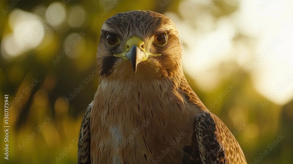 Hawk Portrait in Golden Light Hawk Portrait in Golden Light