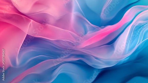 Wallpaper Mural Soft abstract gradient with pink and blue hues, blending smoothly with blurred edges, creating a calm and dreamy mood Torontodigital.ca