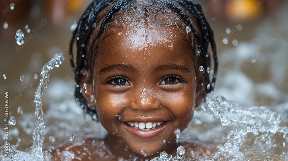 Obraz premium A clean water initiative providing safe drinking water to improve global health