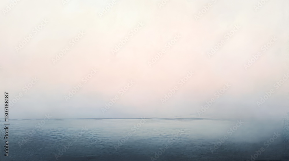 Obraz premium Soft pastel gradient with light pink and grey hues, gently blending, creating a dreamy and calming atmosphere