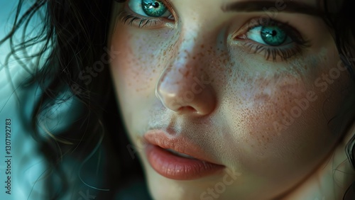 Realistic Portrait of a Flawed Yet Beautiful Woman: Natural White Skin, Unedited Phone Photography for Authentic Beauty Campaigns