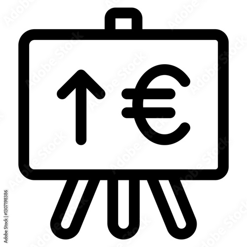 euro growth icon