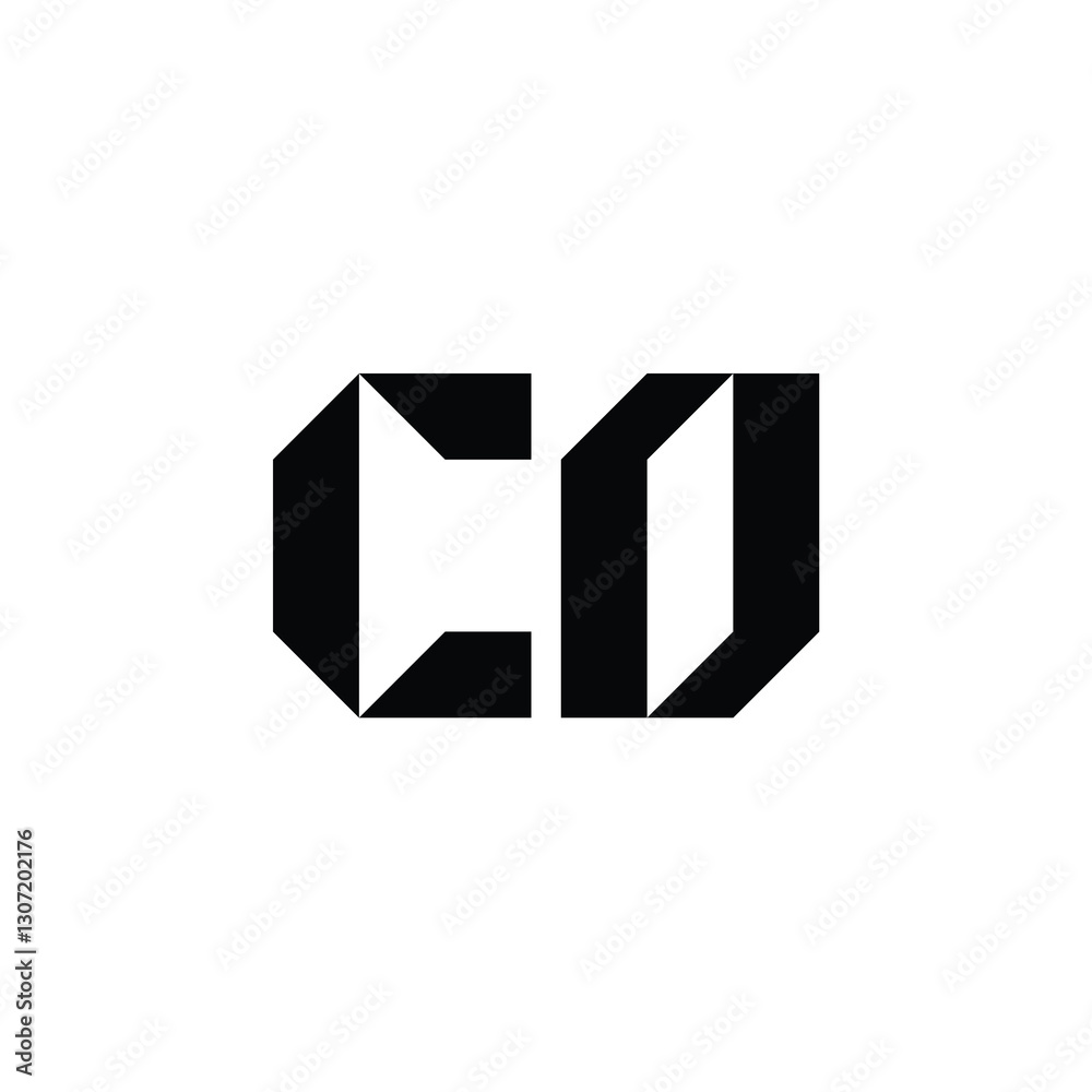CO monogram logo design letter text name symbol monochrome logotype alphabet character simple logo CO monogram logo design letter text name symbol monochrome logotype alphabet character simple logo
