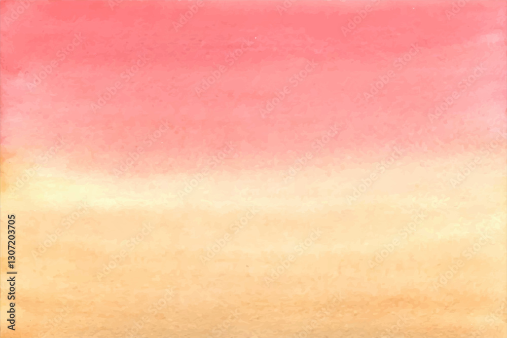 Fototapeta premium Watercolor gradient of pink and orange