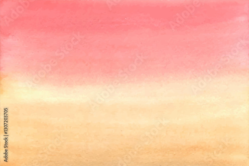 Watercolor gradient of pink and orange